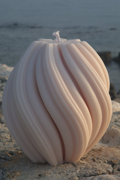 Kerze gezwirbelt